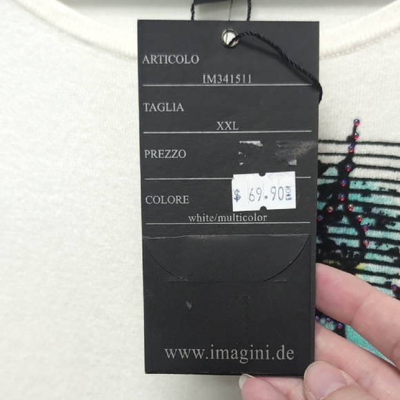 Imagini Cityscape Sparkle Size 18 Thicker T-Shirt. NWT - Picture 3 of 6